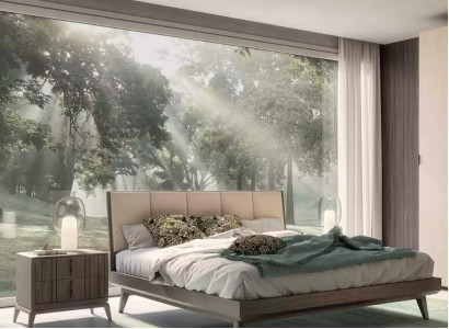 Bedroom Set Bed 2x Bedside tables Design Luxury new 3-piece Modern Beds